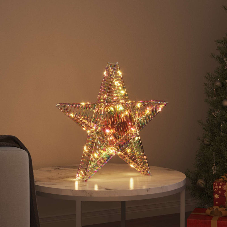 Vidaxl 3d ster 50 led's warmwit 55 x 52.5 x 9 cm pet
