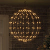 Vidaxl bal met 192 led warmwit 59,5 x 59,5 x 63 cm metaal