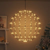 Vidaxl bal met 192 led warmwit 59,5 x 59,5 x 63 cm metaal