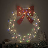 Vidaxl krans multikleur 92 x 92 x 9,5 cm acryl 80 led's - afbeelding 3