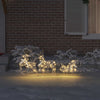 Vidaxl led rendieren met 60 led 3 pcs warmwit pet