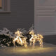 Vidaxl led rendieren met 40 led 2 pcs warmwit pet