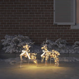 Vidaxl kerst rendier 2 st 40 led's warmwit - afbeelding 3