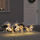 Vidaxl led rendieren met 60 led 3 pcs warmwit pet