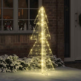 Vidaxl kerstboom warmwit 150 cm acryl 160 led's - afbeelding 1