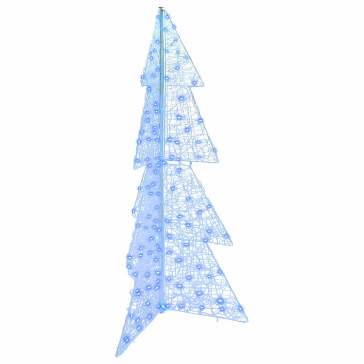 Vidaxl kerstboom 160 led's blauw 150 cm acryl