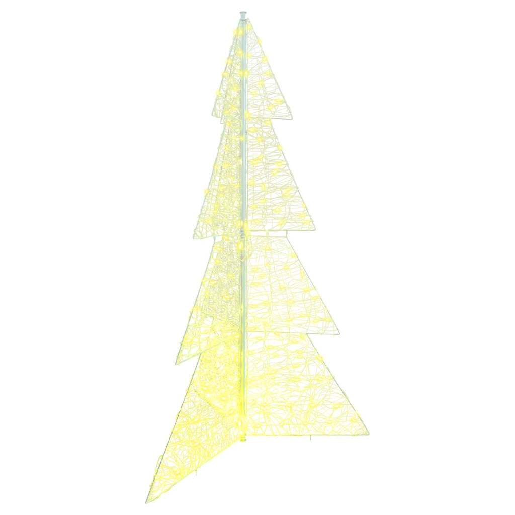 Vidaxl kerstboom met 240 led warmwit 180 cm acryl