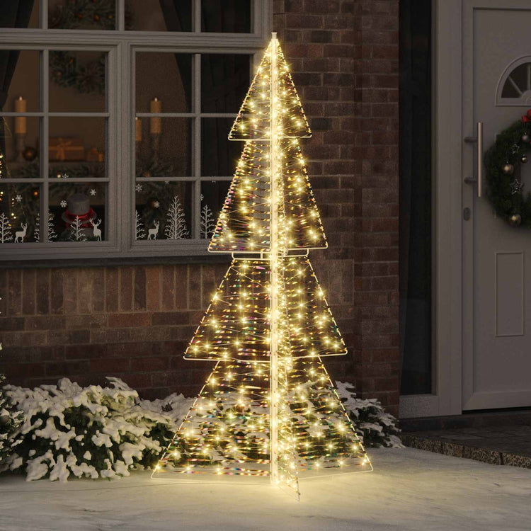 Vidaxl kerstboom met 240 led warmwit 180 cm pet