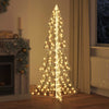 Vidaxl kerstboom met 240 led warmwit 180 cm pet