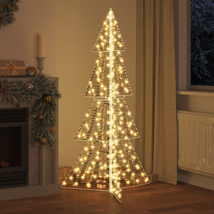 Vidaxl kerstboom met 240 led warmwit 180 cm pet