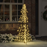 Vidaxl kerstboom warmwit 180 cm pet 240 led's - afbeelding 1