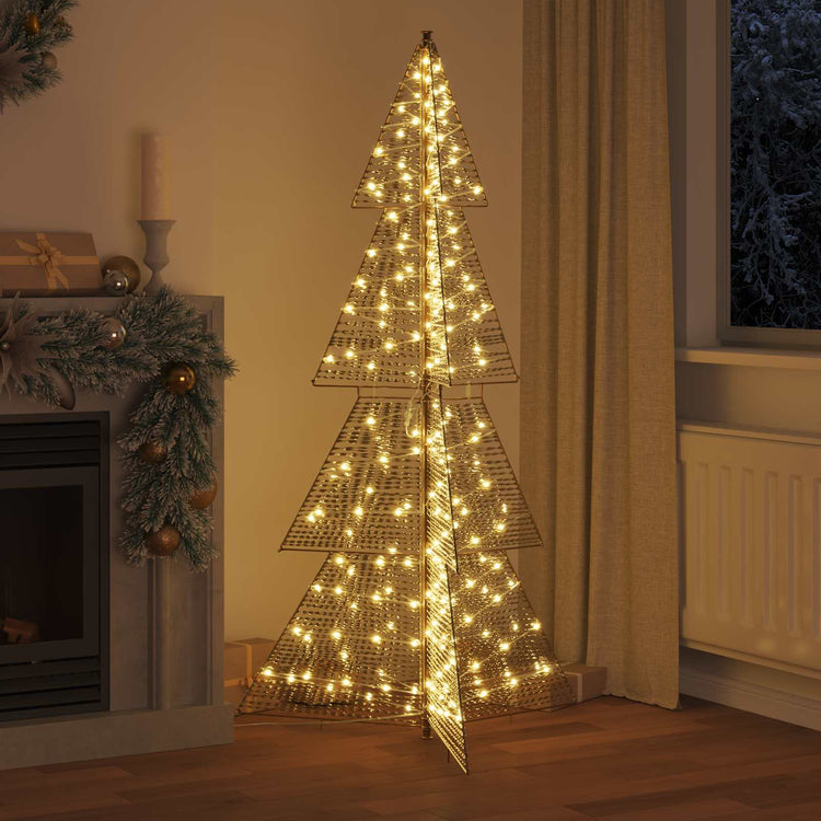 Vidaxl kerstboom met 240 led warmwit 180 cm pet