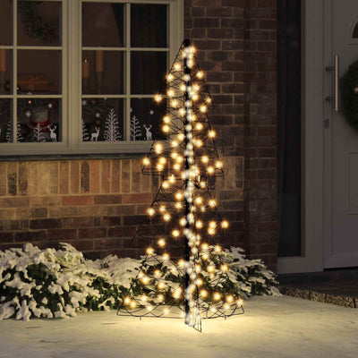 Vidaxl kerstboom met 160 led warmwit 150 cm rattan