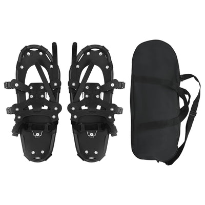 Vidaxl 3 in 1 sneeuwschoenen zwart 21 inches aluminium en hdpe