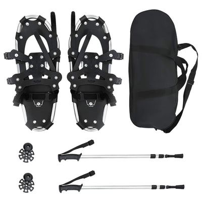 Vidaxl 3 in 1 sneeuwschoenen met wandelschoenen zilver en zwart