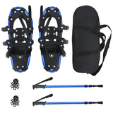Vidaxl 3 in 1 sneeuwschoenen met wandelschoenen blauw en zwart - afbeelding 2