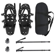 Vidaxl 3 in 1 sneeuwschoenen met wandelschoenen zwart 53 x 21 cm - afbeelding 2