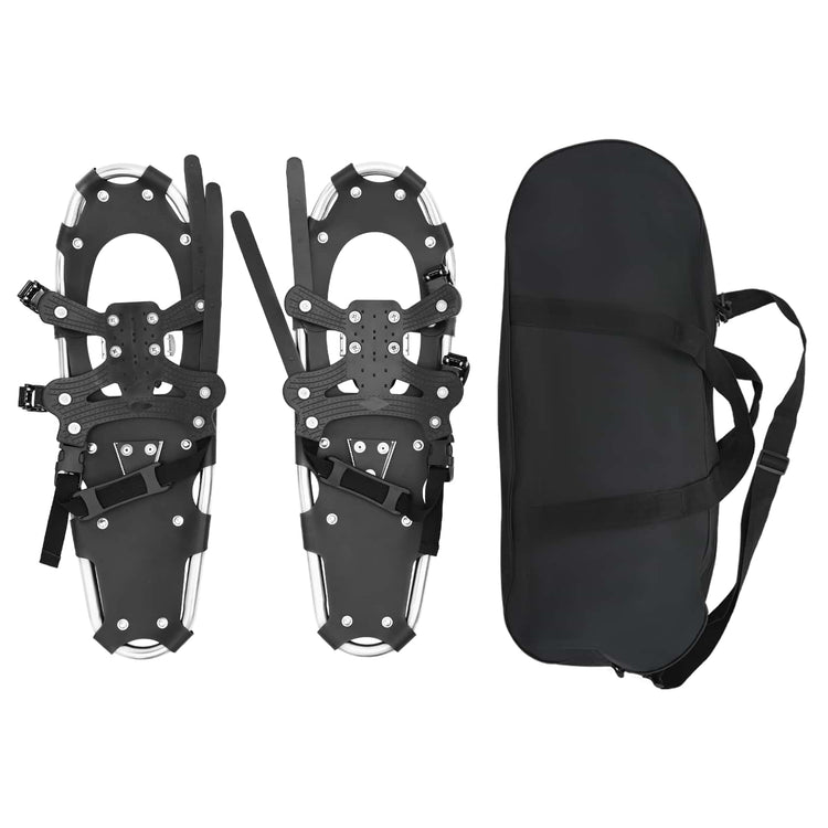 Vidaxl 3 in 1 sneeuwschoenen zilver en zwart 63 x 21 cm