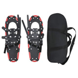 Vidaxl 3 in 1 sneeuwschoenen rood en zwart 63 x 21 cm - afbeelding 2