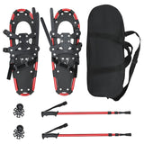 Vidaxl 3 in 1 sneeuwschoenen met wandelschoenen rood en zwart - afbeelding 2