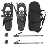Vidaxl 3 in 1 sneeuwschoenen met wandelschoenen zwart 63,5 x 21 cm - afbeelding 2