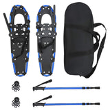 Vidaxl 3 in 1 sneeuwschoenen met wandelschoenen blauw en zwart - afbeelding 2