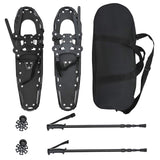 Vidaxl 3 in 1 sneeuwschoenen met wandelschoenen zwart 78,5 x 22 cm - afbeelding 2