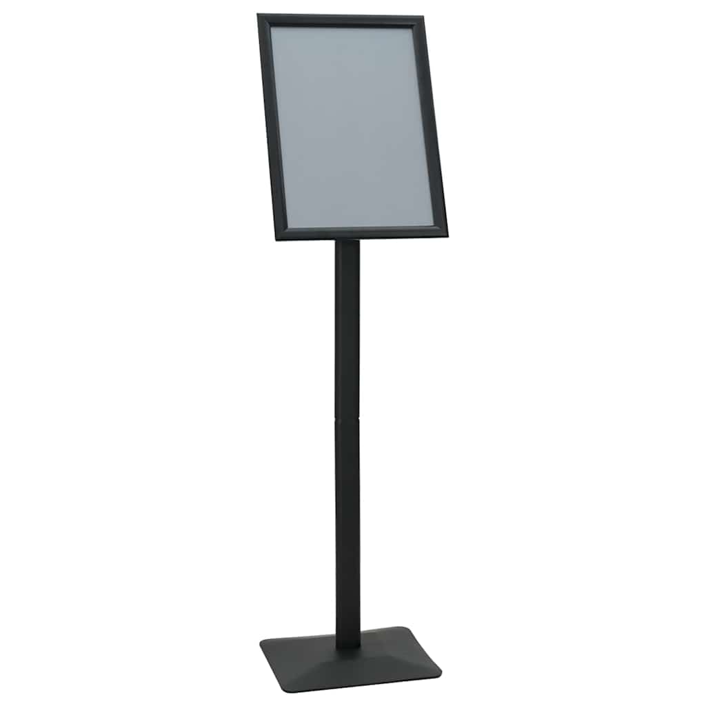 Vidaxl pedestal posterstand zilver a3 pvc en gietijzer