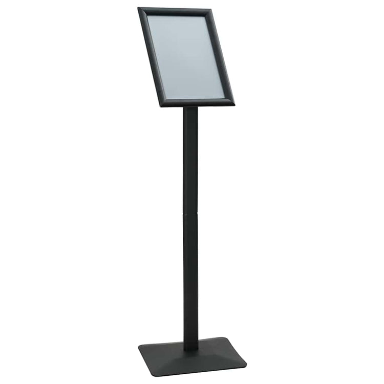 Vidaxl pedestal posterstand zilver a4 pvc en gietijzer