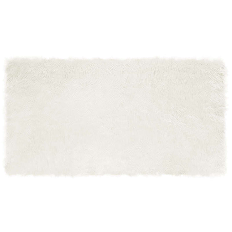 Vidaxl nep schapenvacht tapijt tafalla wit 80 x 150 cm polyester