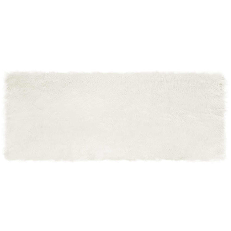 Vidaxl tapijt van imitatie tafalla wit 80 x 200 cm polyester