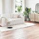 Vidaxl tapijt van imitatie tafalla wit 80 x 250 cm polyester