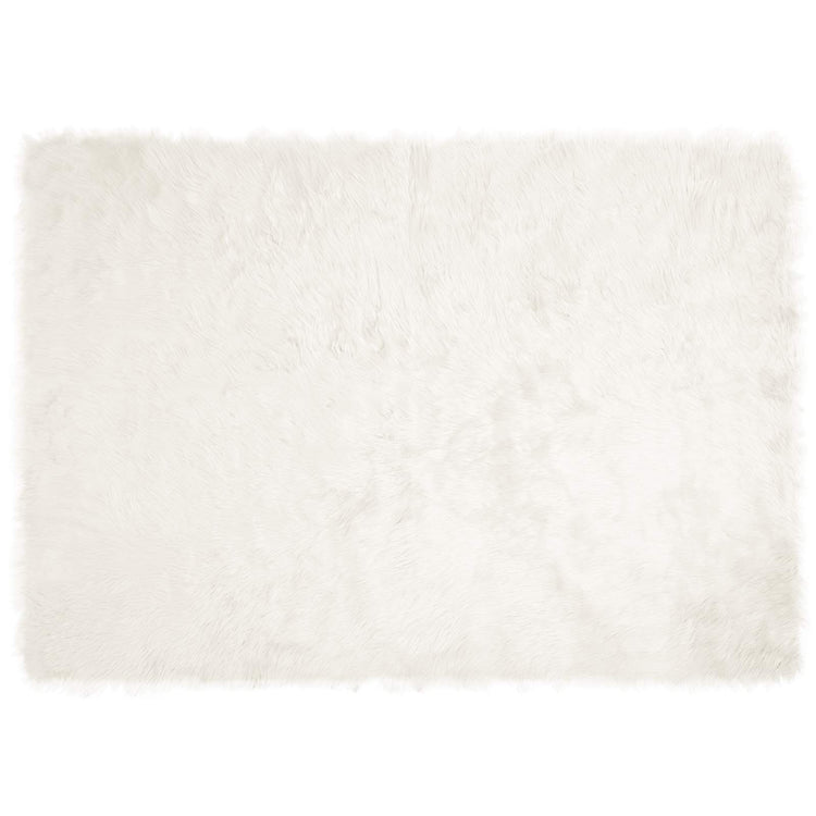 Vidaxl nep schapenvacht tapijt tafalla wit 140 x 200 cm polyester