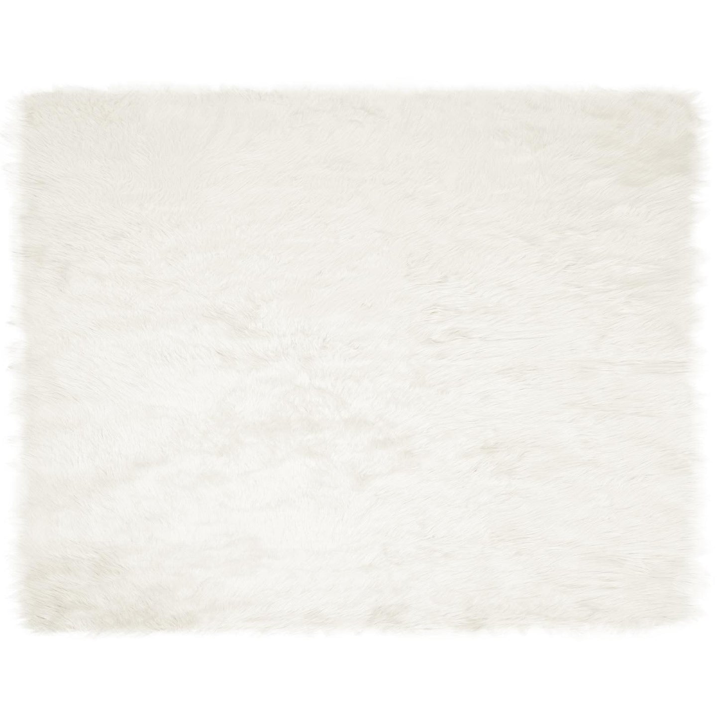 Vidaxl nep schapenvacht tapijt tafalla wit 200 x 280 cm polyester