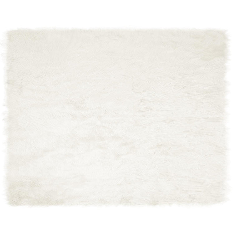 Vidaxl nep schapenvacht tapijt tafalla wit 200 x 280 cm polyester