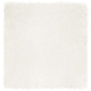 Vidaxl tapijt van imitatie tafalla wit 120 x 120 cm polyester - afbeelding 2