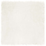 Vidaxl tapijt van imitatie tafalla wit 200 x 200 cm polyester - afbeelding 2