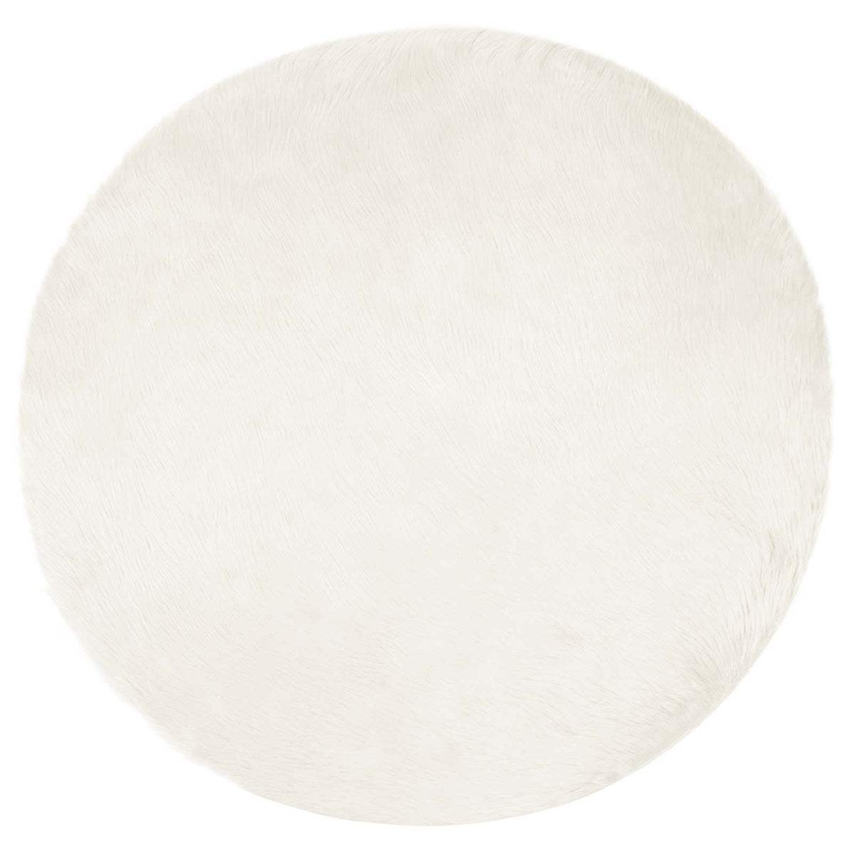Vidaxl nep schapenvacht tapijt tafalla wit ø 120 cm polyester