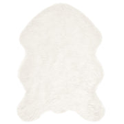 Vidaxl nep schapenvacht tapijt tafalla wit 80 x 120 cm polyester - afbeelding 2