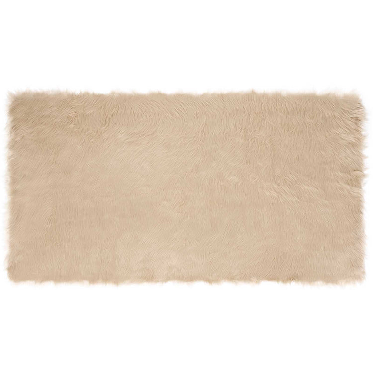 Vidaxl tapijt van imitatie tafalla beige 60 x 110 cm polyester