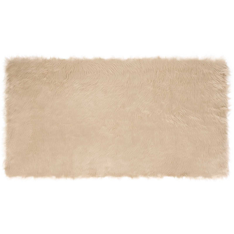 Vidaxl tapijt van imitatie tafalla beige 80 x 150 cm polyester