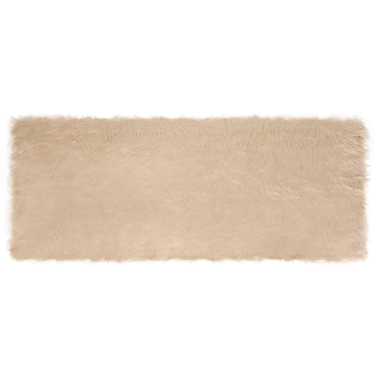 Vidaxl tapijt van imitatie tafalla beige 80 x 200 cm polyester