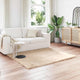 Vidaxl tapijt van imitatie tafalla beige 160 x 160 cm polyester