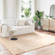 Vidaxl tapijt van imitatie tafalla beige 240 x 240 cm polyester