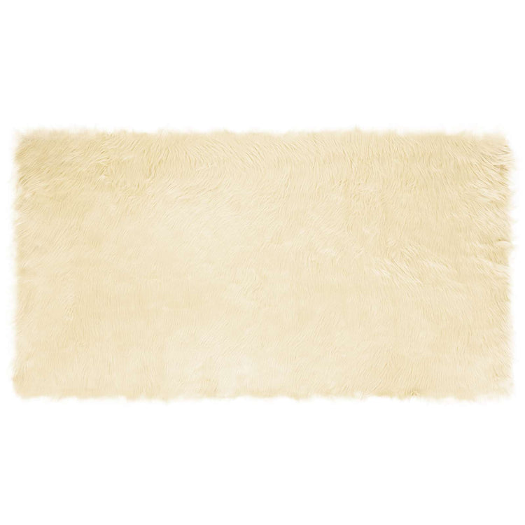 Vidaxl tapijt van imitatie tafalla crèmekleurig 80 x 150 cm polyester