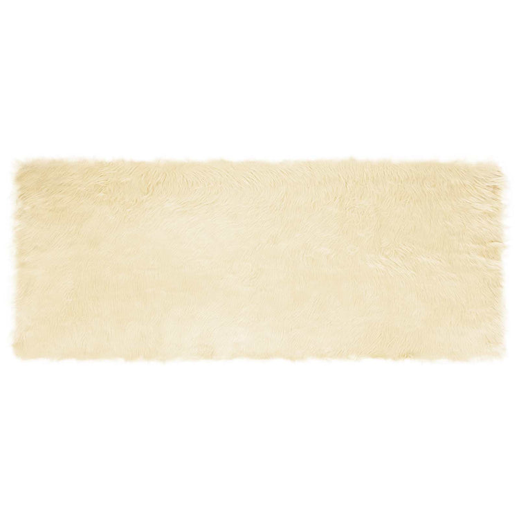 Vidaxl tapijt van imitatie tafalla crèmekleurig 80 x 200 cm polyester