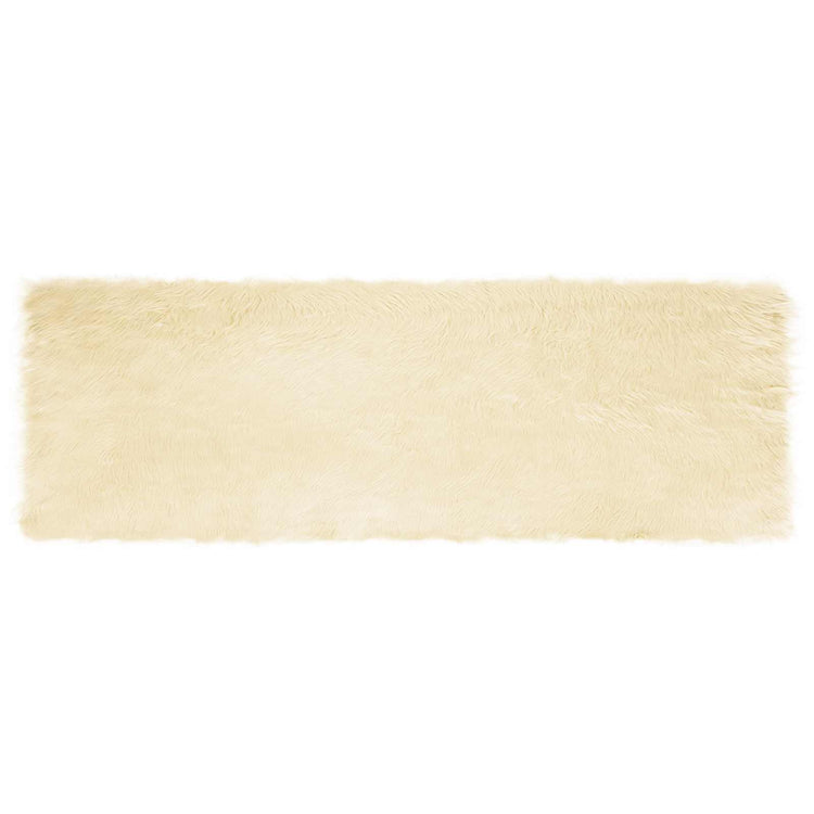 Vidaxl tapijt van imitatie tafalla crèmekleurig 80 x 250 cm polyester