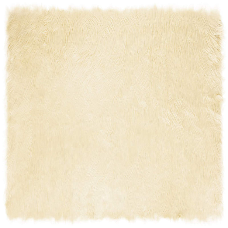 Vidaxl tapijt van imitatie tafalla crèmekleurig 240 x 240 cm polyester