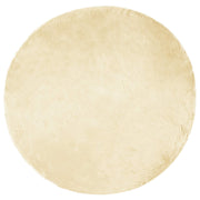 Vidaxl tapijt van imitatie tafalla crèmekleurig ø 120 cm polyester - afbeelding 2