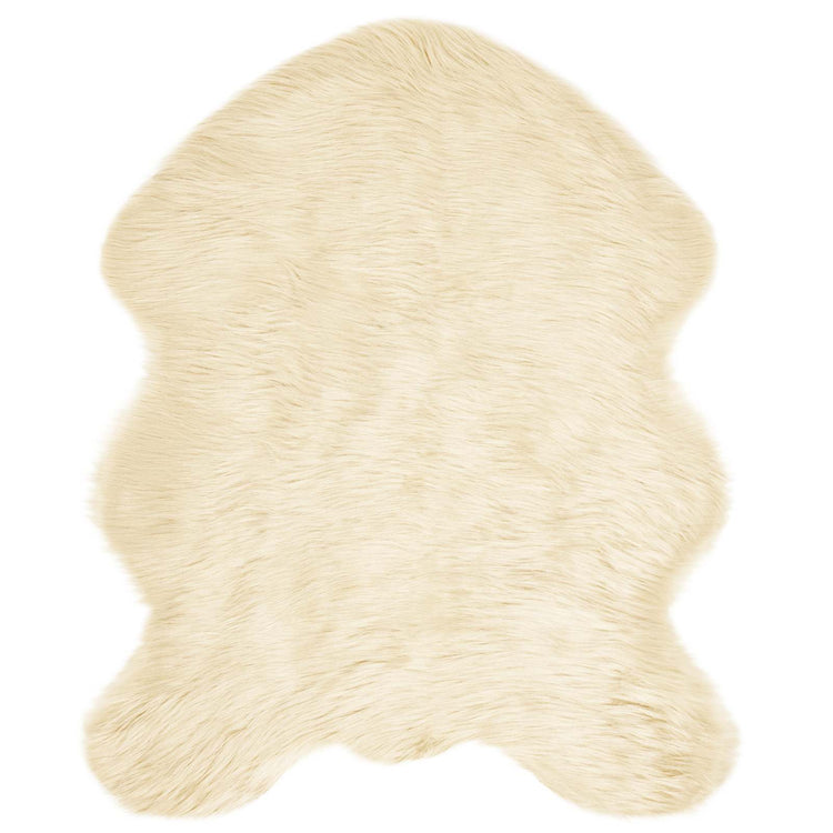 Vidaxl tapijt van imitatie tafalla crèmekleurig 50 x 80 cm polyester